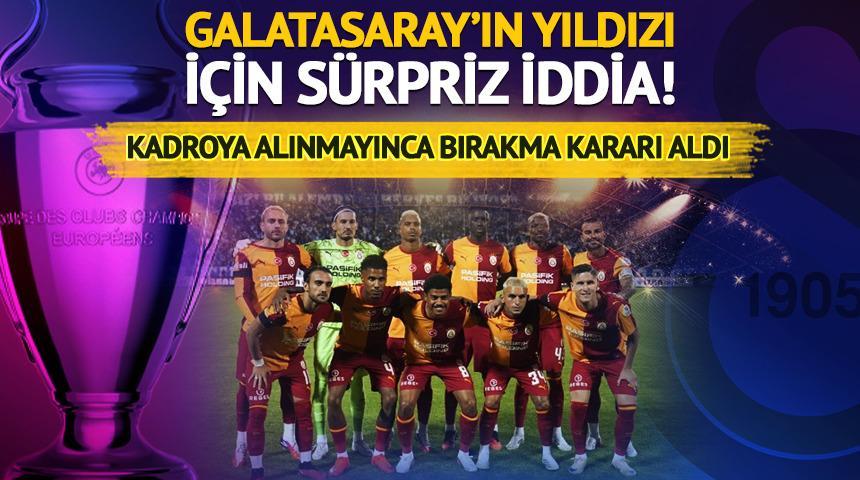 Galatasaray'ın yıldızından şok hareket! Kadroya alınmayınca milli takımı bıraktı