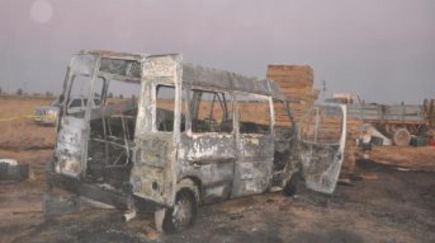 Mevsimlik iş&ccedil;i &ccedil;ocukları minib&uuml;ste yanarak &ouml;ld&uuml;