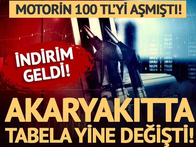 Akaryakıtta tabelalar değişti! Motorine indirim geldi