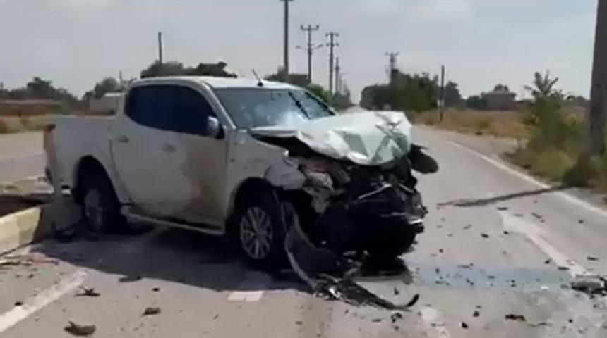 Aksaray&rsquo;da trakt&ouml;r ile pikap &ccedil;arpıştı: 2 yaralı