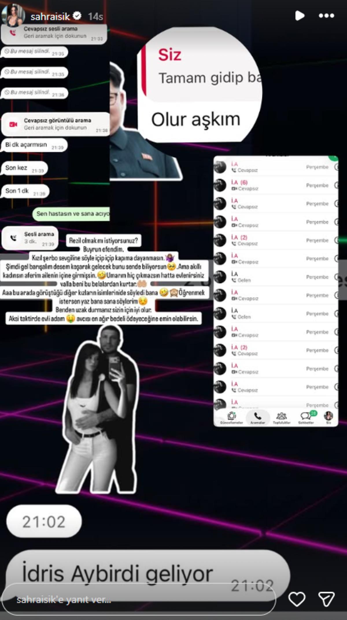 Sahra Işık eski eşi İdris Aybirdi ve Seray Kaya yı bir kez daha ifşa etti! Ağzına geleni saydı: Evli adam avcısı 2