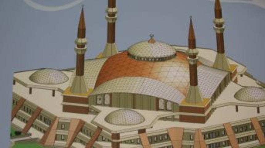 Kalıcı konutlara sığınağı ve kreşi olan cami inşa ediliyor