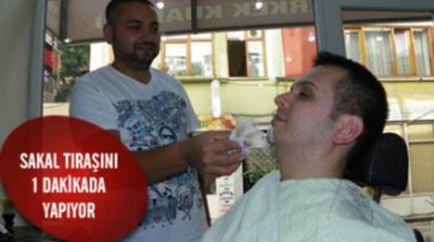 Bursalı jet berberden d&uuml;nya rekoru!