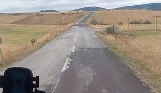 Yol durumunu ve kazaları anlatırken kazaya tanıklık etti
