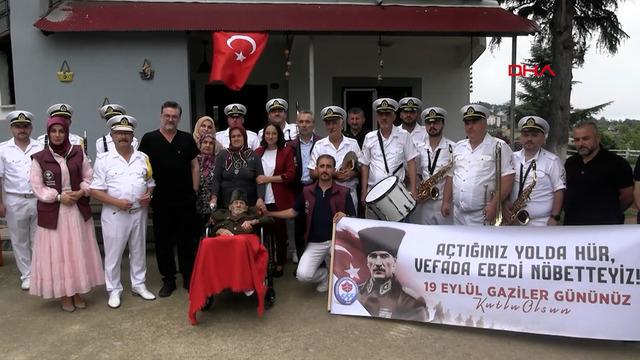 Trabzon'da gazilere duygulandıran sürpriz