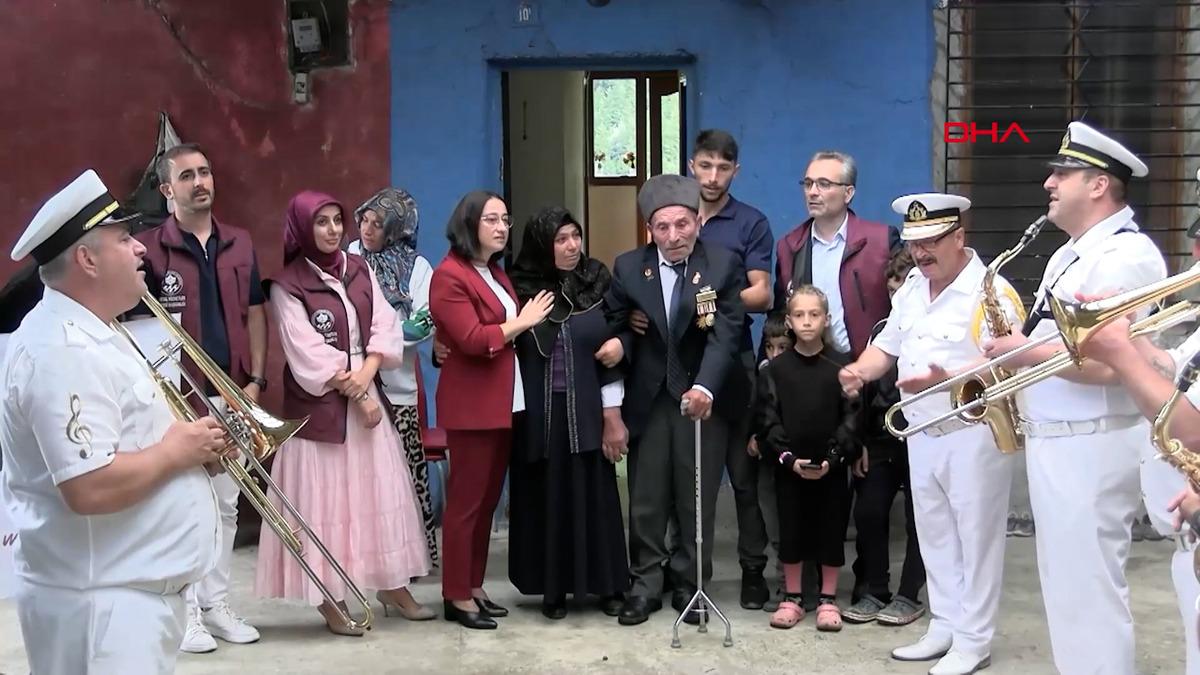 Trabzon da gazilere duygulandıran s&uuml;rpriz 5