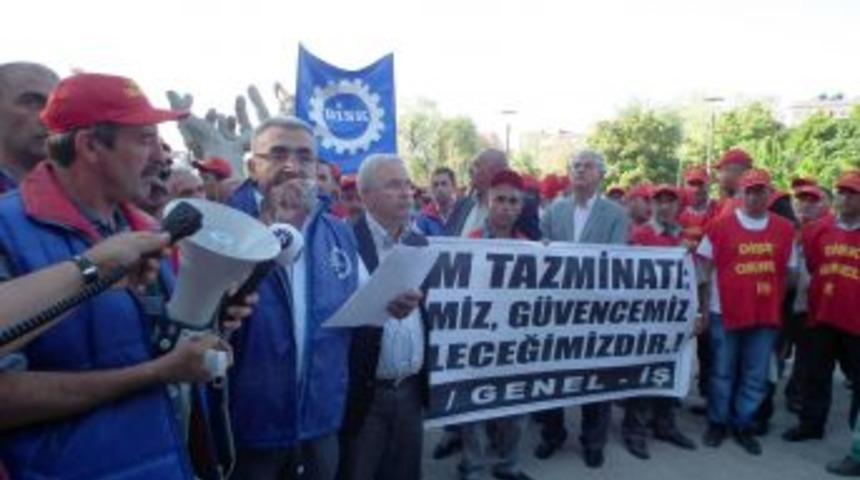 DİSK, kıdem tazminatı fonu i&ccedil;in kampanya başlattı