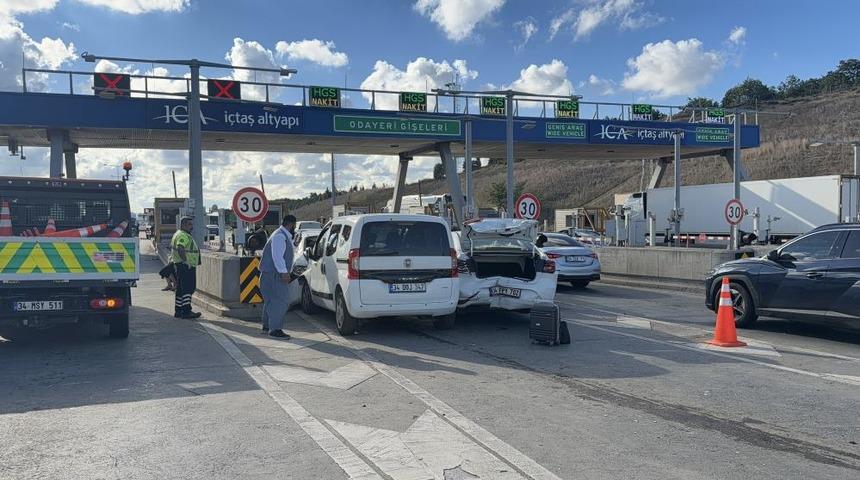 Kuzey Marmara Otoyolu'nda zincirleme kaza: 2 yaralı