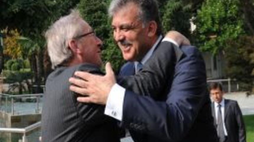 G&uuml;l, L&uuml;ksemburg Başbakanı Juncker&rsquo;i kabul etti