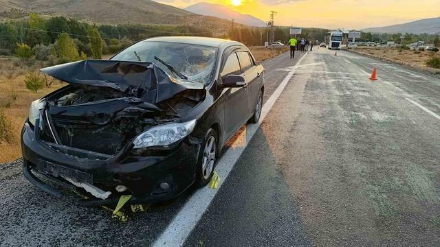 Malatya’da otomobille çarpışan motosiklet sürücüsü hayatını kaybetti