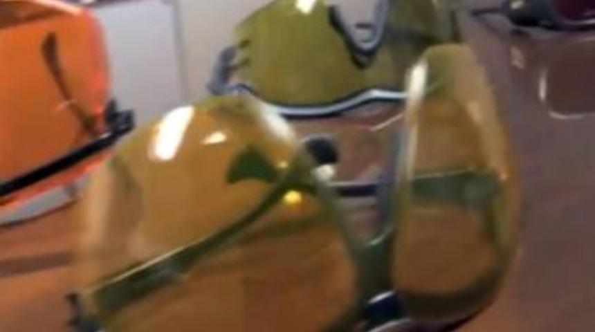 Pilotlara, lazer magandalarından koruyan g&ouml;zl&uuml;k