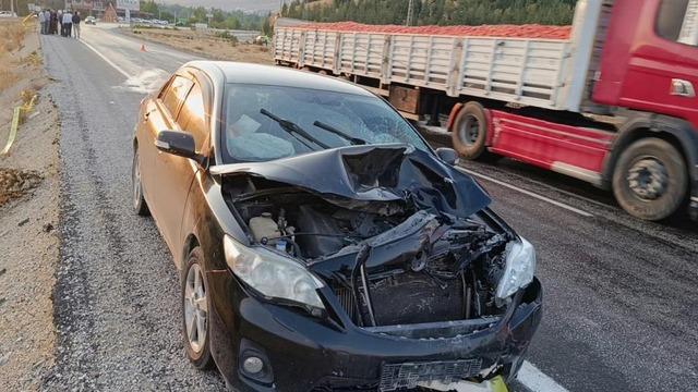 Malatya'da otomobille çarpışan motosiklet sürücüsü hayatını kaybetti