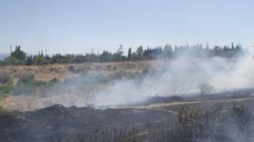 Kıyı yangını mahalleliyi korkuttu