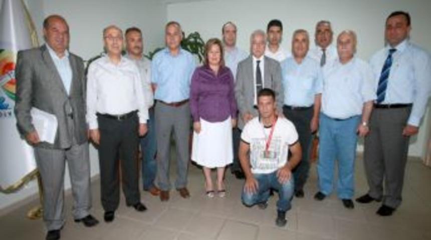 Kızıldağ g&uuml;reş komitesi Aldırmaz'ı ziyaret etti