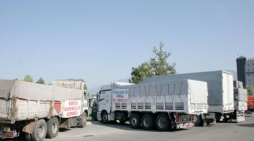 İHH Bursa şubesi Somali&rsquo;ye 175 ton gıda g&ouml;nderdi