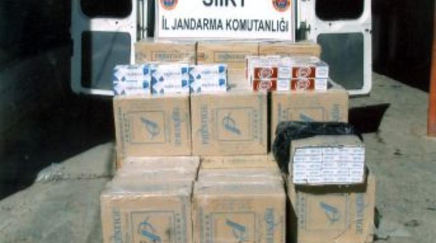 Siirt'te bin paket ka&ccedil;ak sigara ele ge&ccedil;irildi