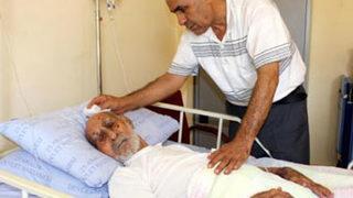 117'lik Hasan dede başını çarptı