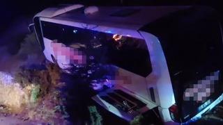 Yolcu otobüsünün korkutan kazası: Çok sayıda yaralı var