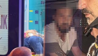 Eşi kamyonetten atladı, kendi sigaranın derdini d&uuml;şt&uuml;! Hem ehliyetsiz hem alkoll&uuml;