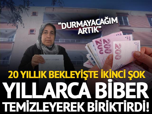 Yıllarca biber temizleyerek biriktirdi! 20 yıllık ev hayali yarıda kaldı