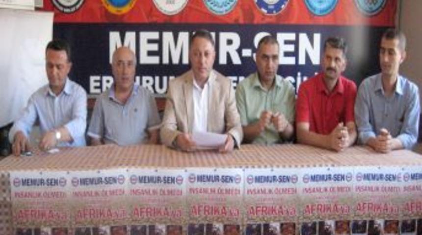 Memur Sen, Afrika i&ccedil;in iftar programlarını iptal etti