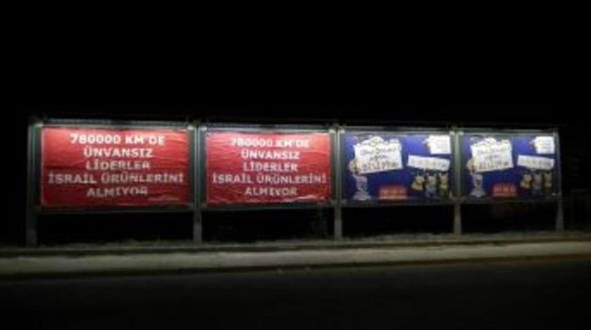 Ankara'da bilbordlara RTE imzalı korsan afişler asıldı
