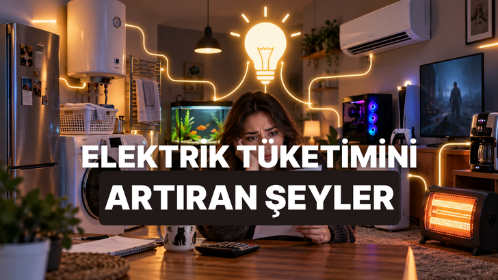 Evde Elektrik T&uuml;ketimini En &Ccedil;ok Artıran 10 Beklenmedik Şey