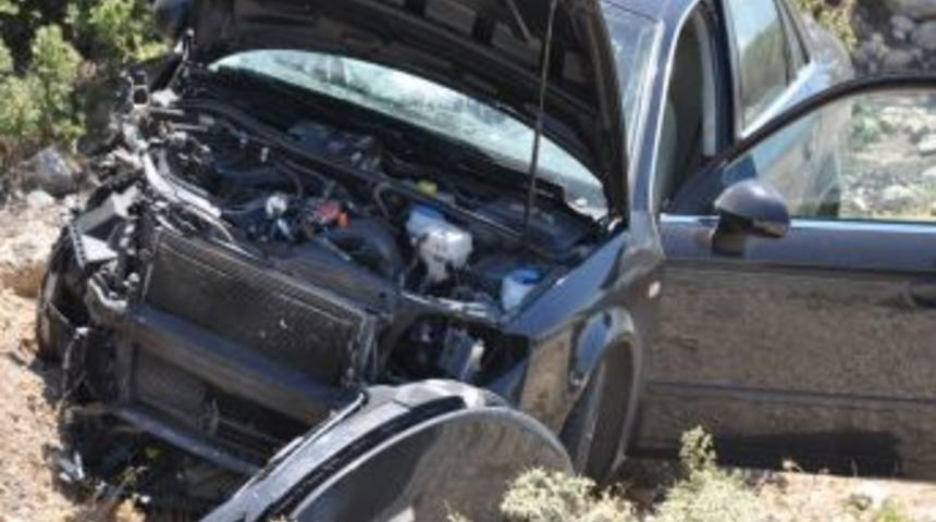 Mut'ta trafik kazası: 2 yaralı