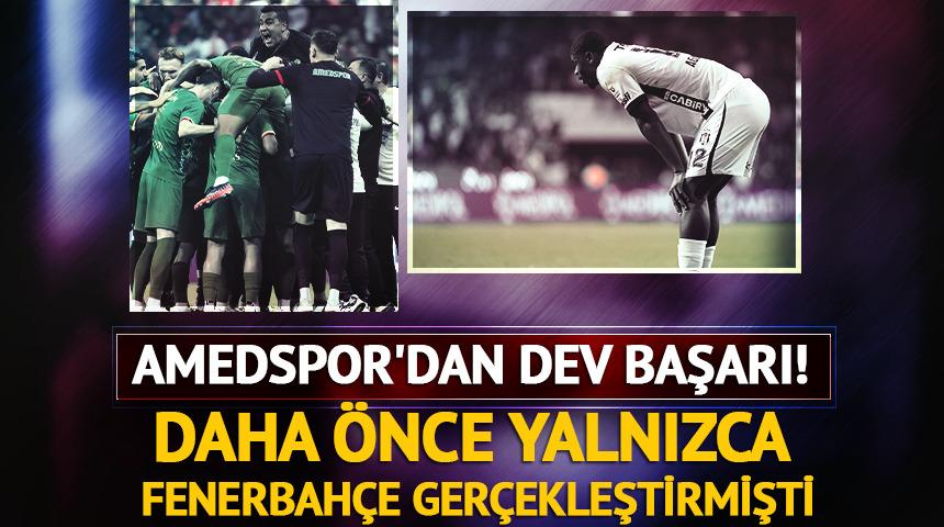 Amedspor'dan dev başarı! Daha &ouml;nce yalnızca F.Bah&ccedil;e yapmıştı