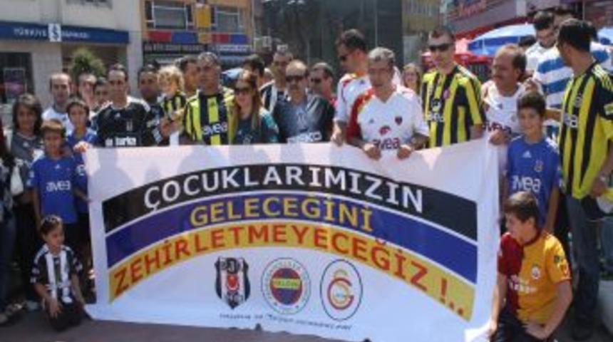 Yalovalı taraftarlar 'Vopak'a hayır' dedi