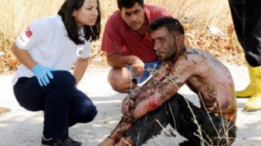 Hırsızlık yaparken akıma kapıldı