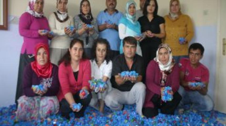 Pet şişe kapakları engellilere umut olacak