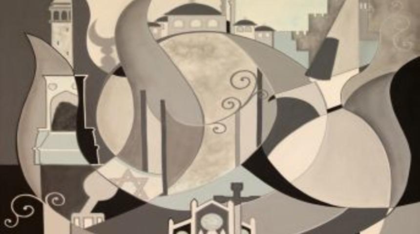 Tuval &uuml;zerinde İstanbul senfonisi