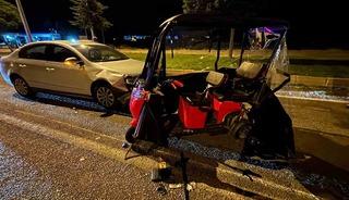 Tavşanlı&rsquo;da otomobil elektrikli bisiklete &ccedil;arptı: 2 yaralı