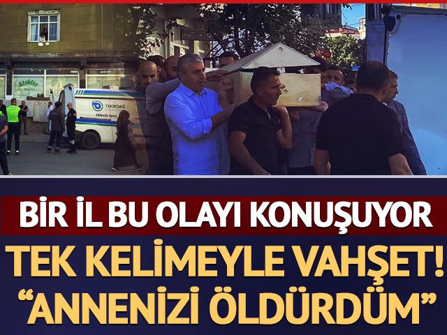 Tekirdağ'da vahşet! Tartıştığı eşini katletti: "Annenizi &ouml;ld&uuml;rd&uuml;m"