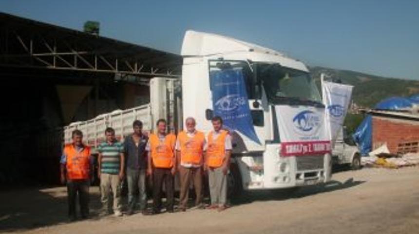 Sakarya'dan Somali&rsquo;ye g&ouml;nderilen ikinci yardım TIR&rsquo;ı yola &ccedil;ıktı