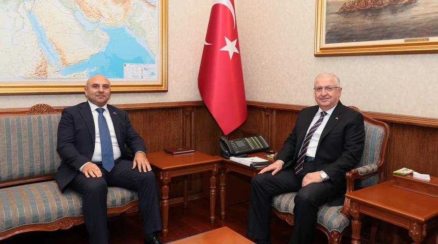 Bakan G&uuml;ler, Azerbaycan&rsquo;ın Ankara B&uuml;y&uuml;kel&ccedil;isi Aslanov ile g&ouml;r&uuml;şt&uuml;