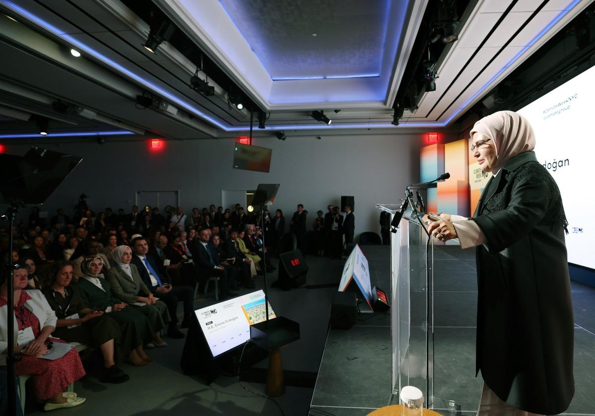 Emine Erdoğan, New York İklim Haftası açılışında konuştu 2