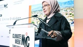 Emine Erdoğan, New York İklim Haftası a&ccedil;ılışında konuştu