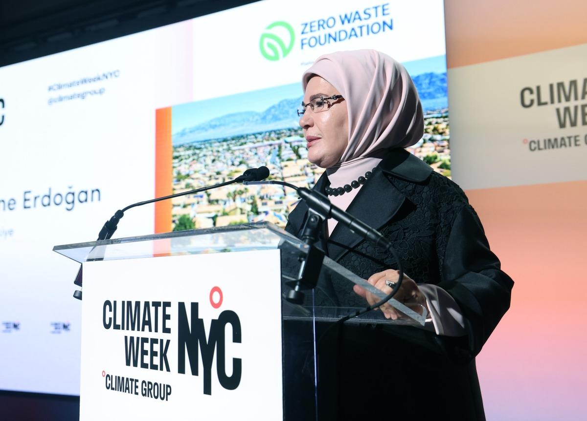 Emine Erdoğan, New York İklim Haftası açılışında konuştu 3