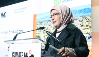 Emine Erdoğan, New York İklim Haftası a&ccedil;ılışında konuştu