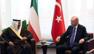 Cumhurbaşkanı Erdoğan, Kuveyt Veliaht Prensi Sabah ile g&ouml;r&uuml;şt&uuml;