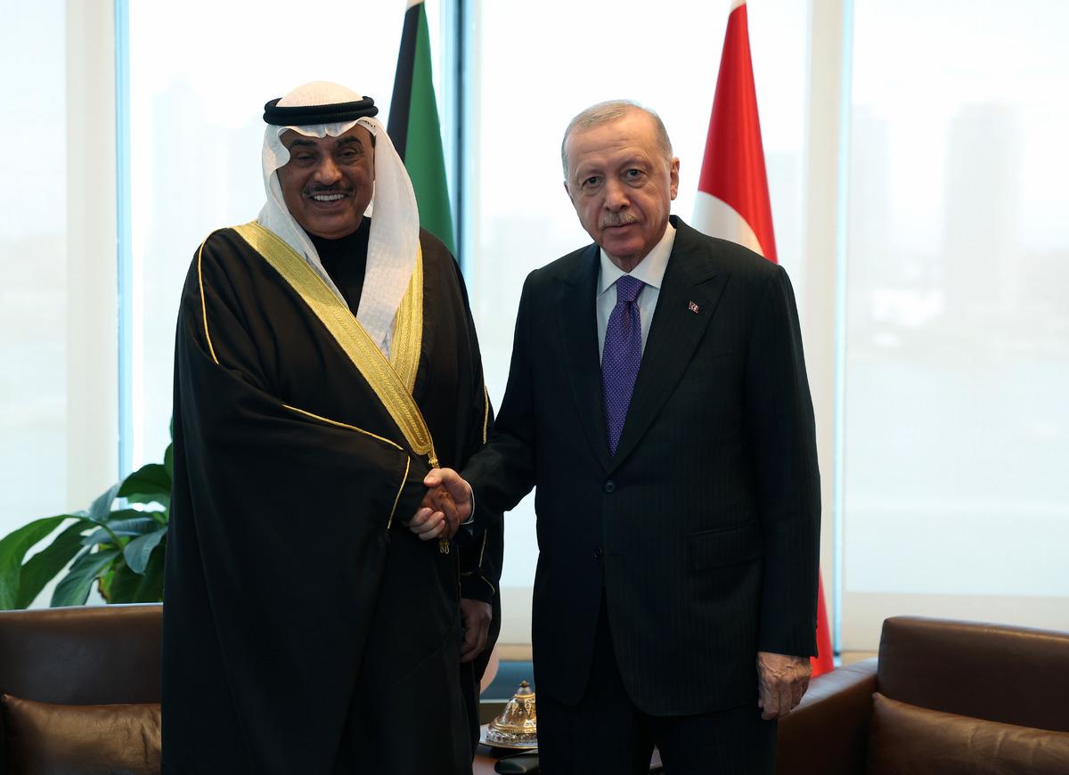 Cumhurbaşkanı Erdoğan, Kuveyt Veliaht Prensi Sabah ile g&ouml;r&uuml;şt&uuml; 1