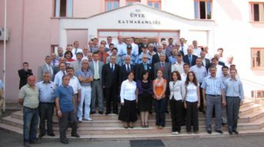 Kaymakam G&uuml;naydın &Uuml;nye&rsquo;ye veda etti