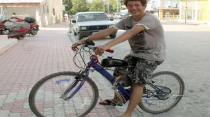 Polisin ikazı genç mucite bisikleti motosiklet yaptırdı