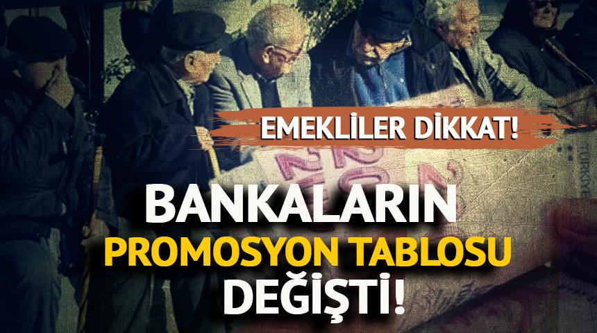 Bankaların promosyon tablosu değişti
