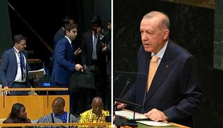  İran heyeti Erdoğan'ı ayakta alkışladı, İsrailliler salonu terk etti