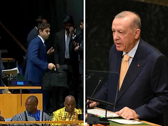  İran heyeti Erdoğan'ı ayakta alkışladı, İsrailliler salonu terk etti