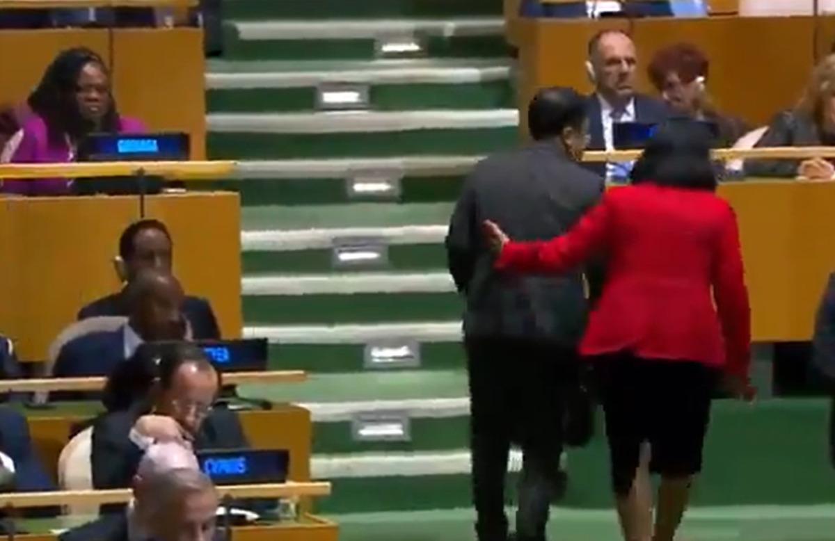 Trump ın o ifadeleri Küba heyetini kızdırdı! BM Genel Kurulu nda gündem olan anlar 4