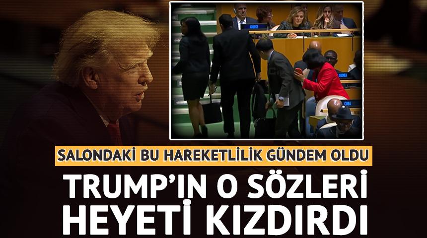 Trump'ın konuşması K&uuml;ba heyetini kızdırdı